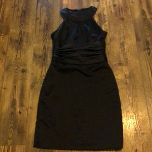 Black bridesmaid pencil dress